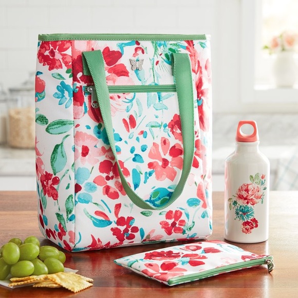Last One! Retired! 🌺 New Pioneer Woman Gorgeous Garden 3-Piece Lunch Kit/Bag - Picture 4 of 10